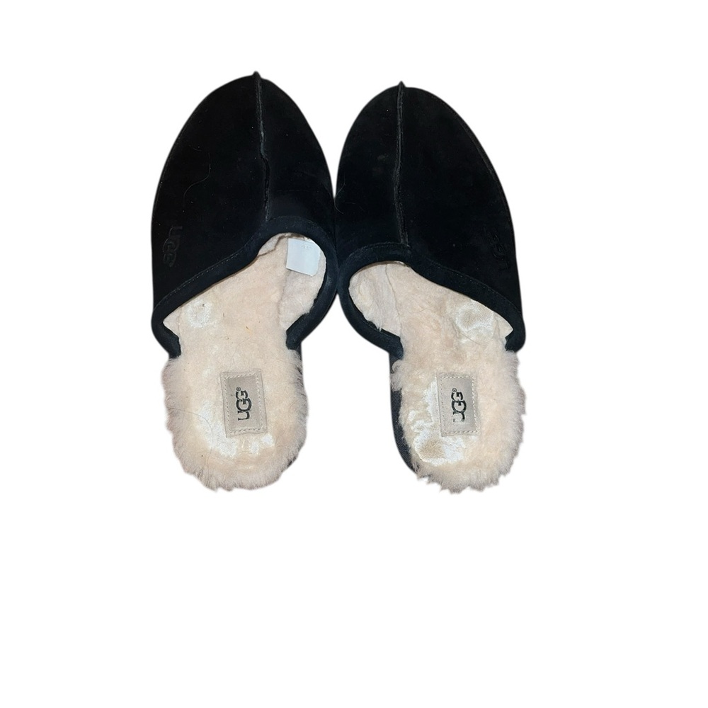 UGG Suede Black Mule Slippers Size 10